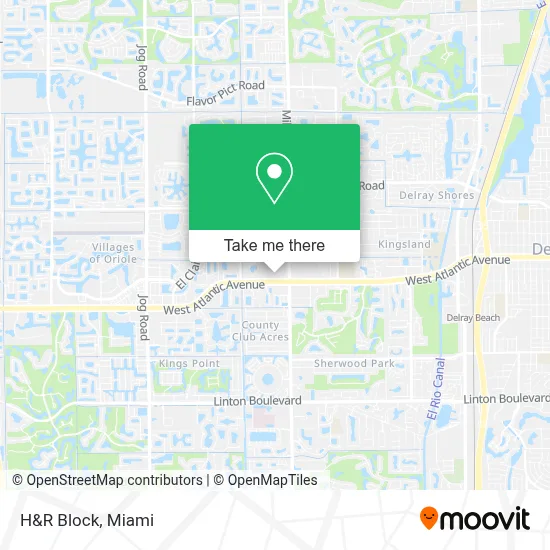 H&R Block map