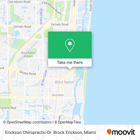 Erickson Chiropractic-Dr. Brock Erickson map
