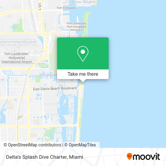 Delta's Splash Dive Charter map