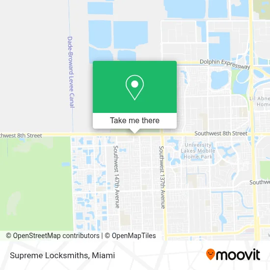 Supreme Locksmiths map