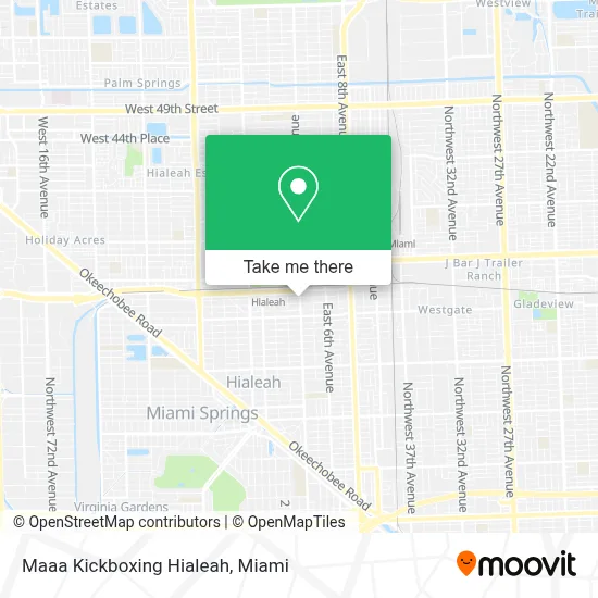 Maaa Kickboxing Hialeah map