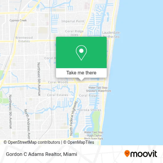 Gordon C Adams Realtor map