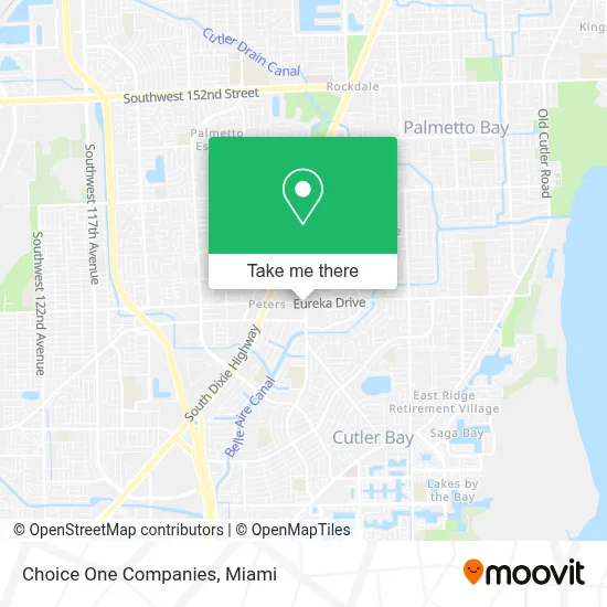 Choice One Companies map