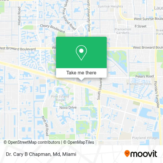 Dr. Cary B Chapman, Md map