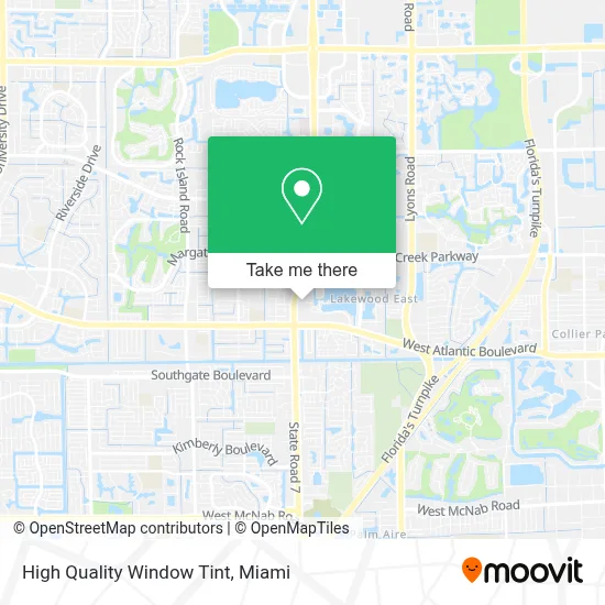High Quality Window Tint map