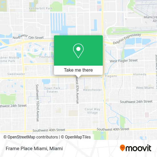 Frame Place Miami map