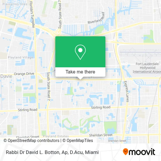 Rabbi Dr David L. Botton, Ap, D.Acu map