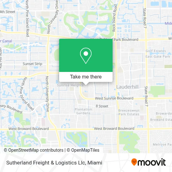 Sutherland Freight & Logistics Llc map