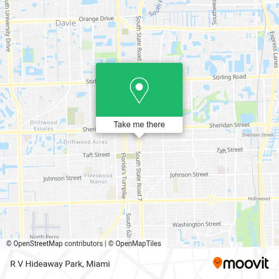 R V Hideaway Park map