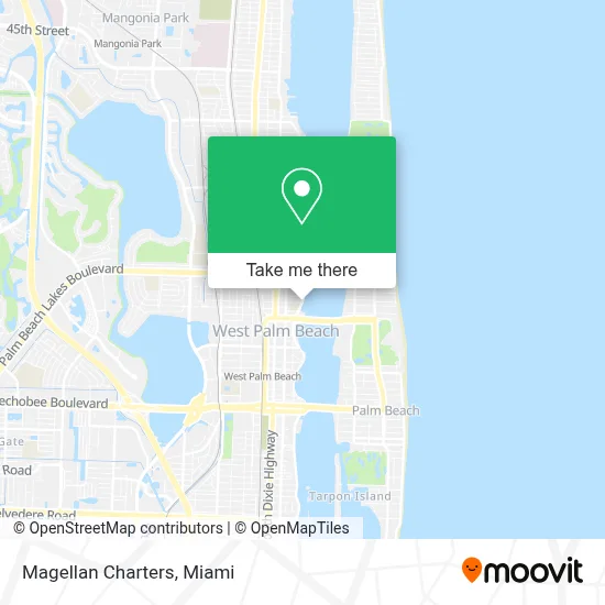 Magellan Charters map
