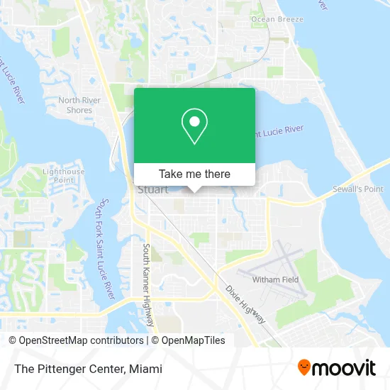 The Pittenger Center map