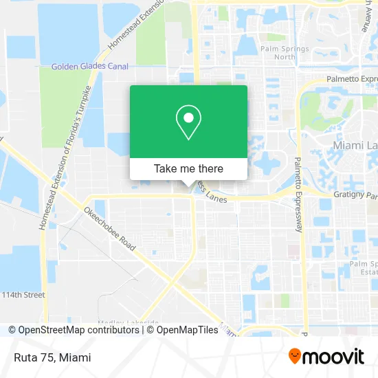 Ruta 75 map
