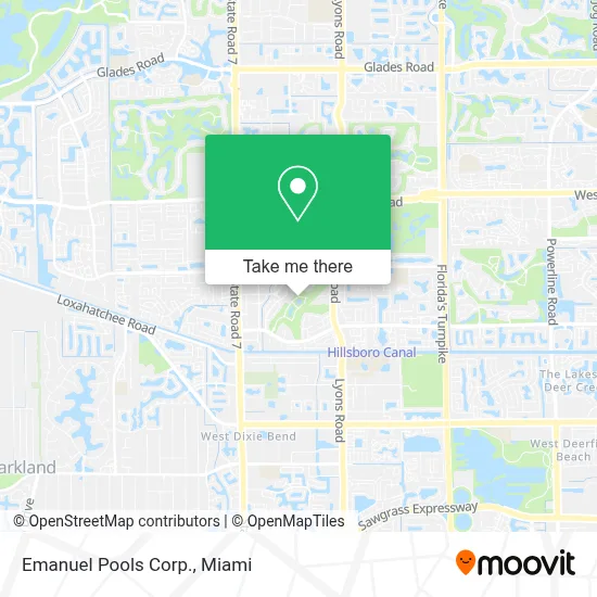 Emanuel Pools Corp. map
