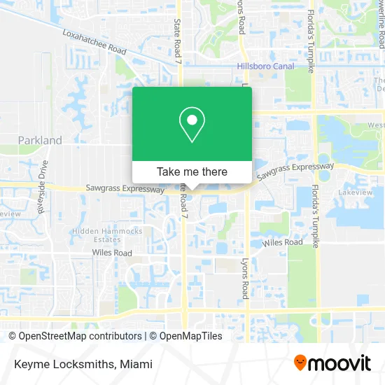 Keyme Locksmiths map