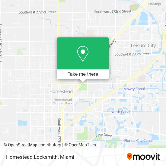 Homestead Locksmith map