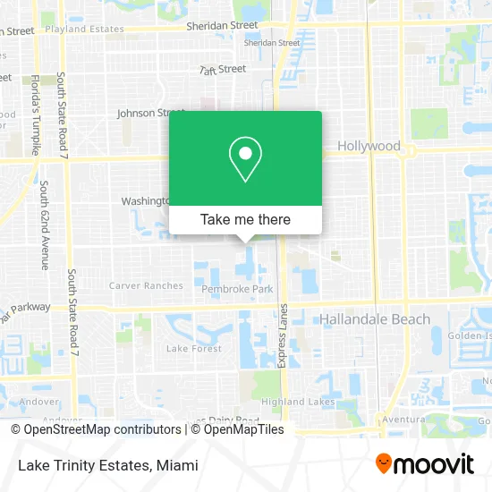 Lake Trinity Estates map