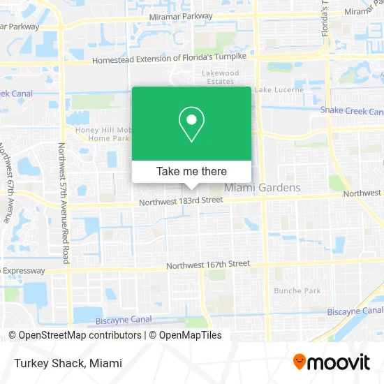 Turkey Shack map