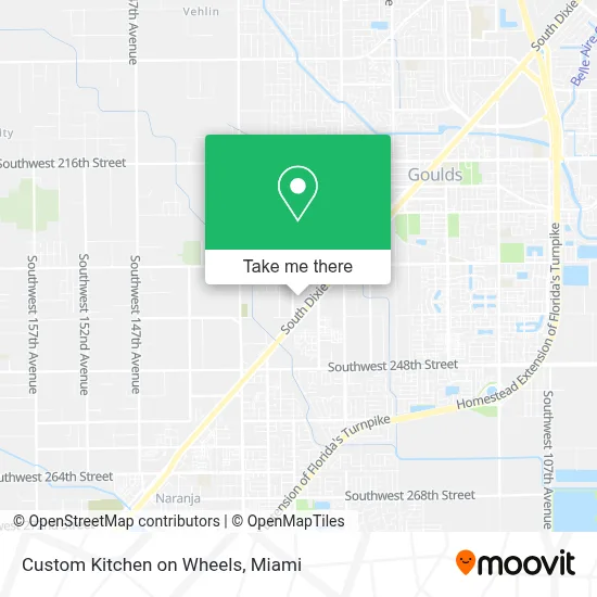 Custom Kitchen on Wheels map