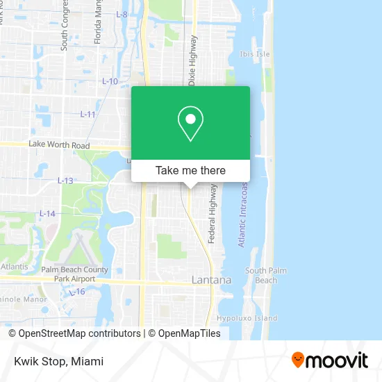 Kwik Stop map