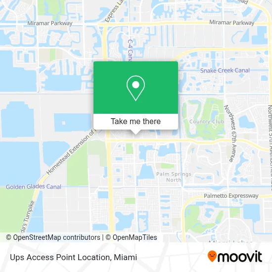 Ups Access Point Location map