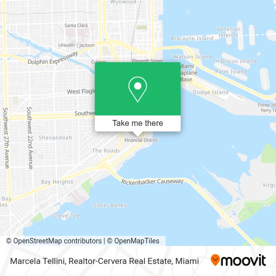 Marcela Tellini, Realtor-Cervera Real Estate map