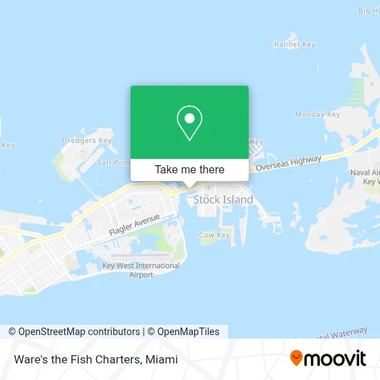 Ware's the Fish Charters map