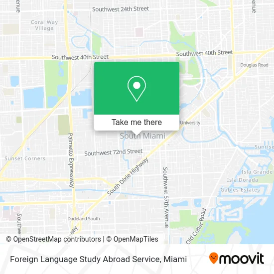 Foreign Language Study Abroad Service map
