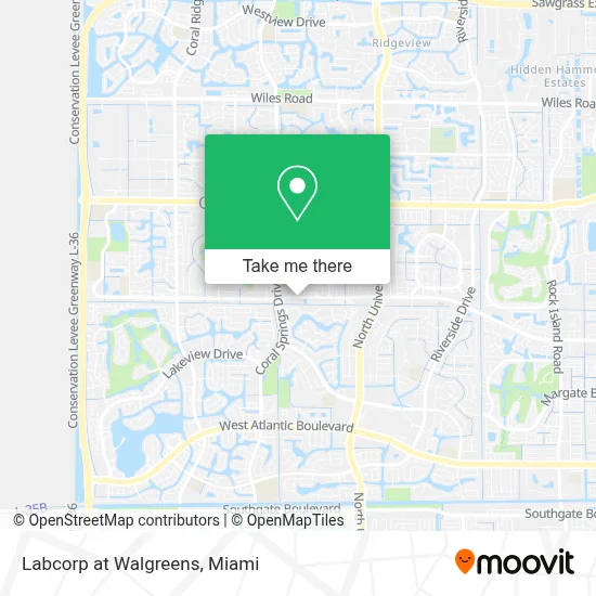 Labcorp at Walgreens map