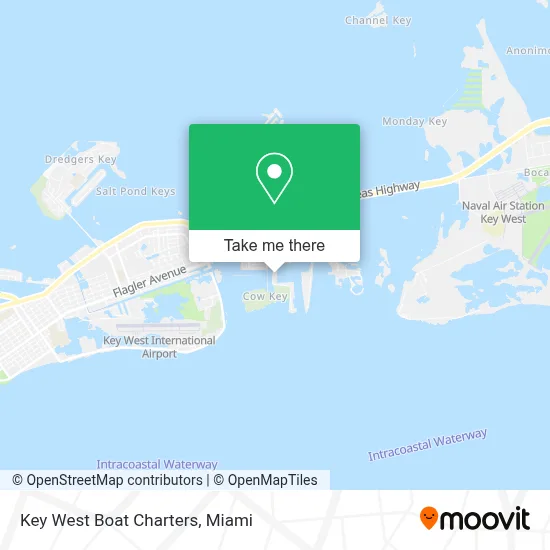 Key West Boat Charters map