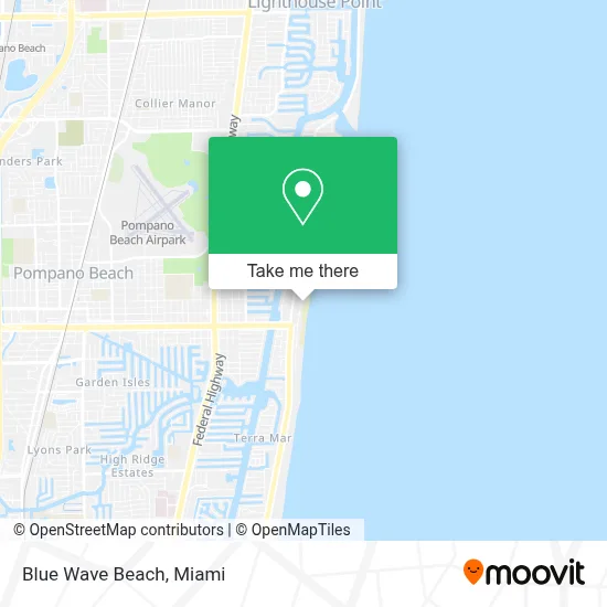 Blue Wave Beach map