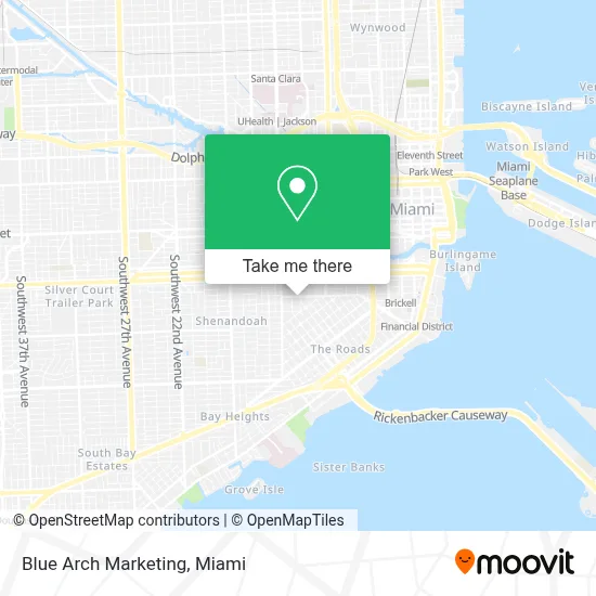 Blue Arch Marketing map