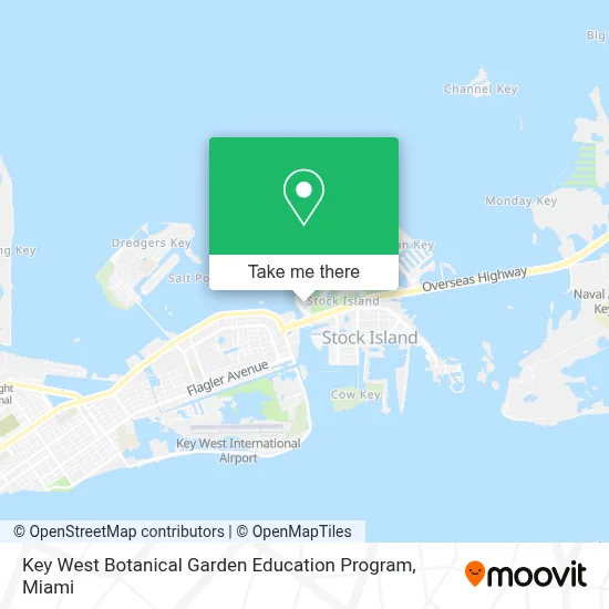 Key West Botanical Garden Education Program map