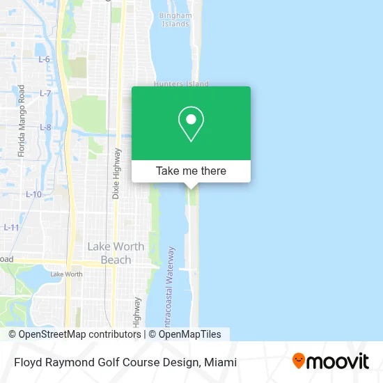 Floyd Raymond Golf Course Design map