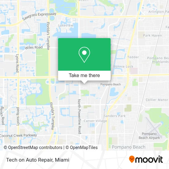 Tech on Auto Repair map