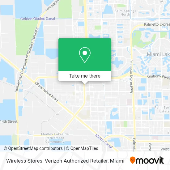 Wireless Stores, Verizon Authorized Retailer map