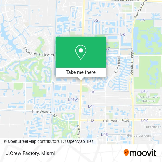 J.Crew Factory map