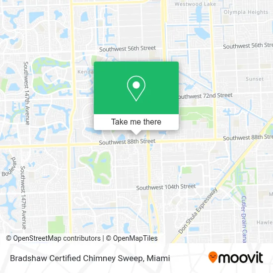 Bradshaw Certified Chimney Sweep map