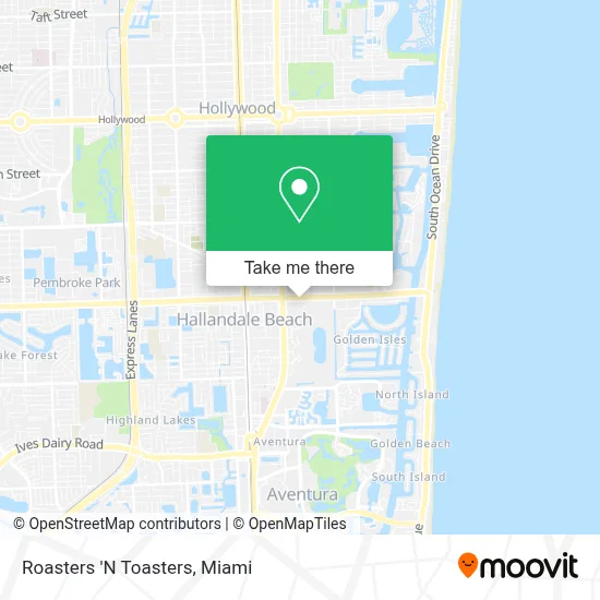 Roasters 'N Toasters map