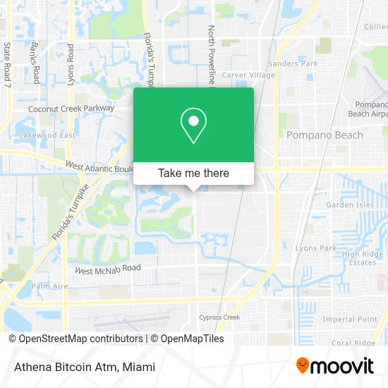 Athena Bitcoin Atm map