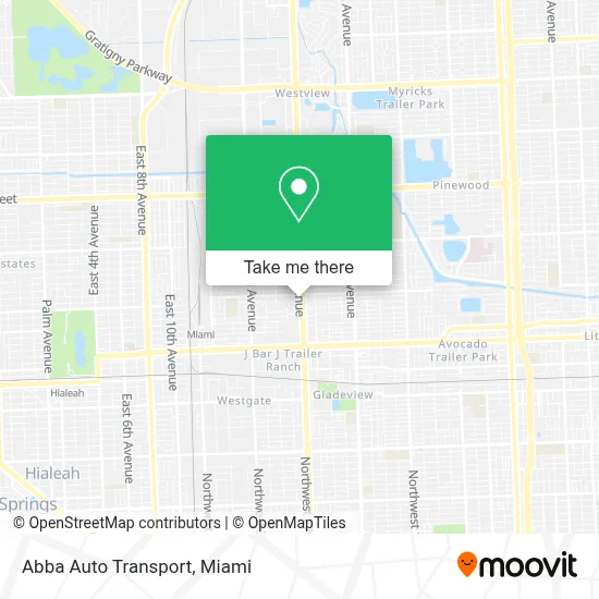 Abba Auto Transport map
