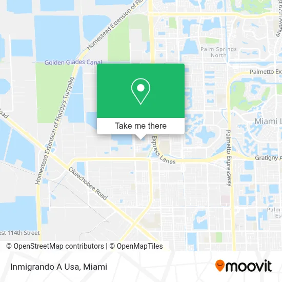 Inmigrando A Usa map