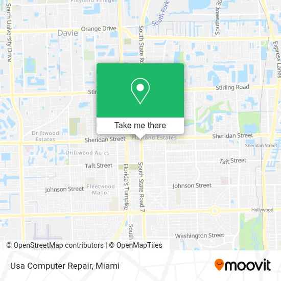 Usa Computer Repair map