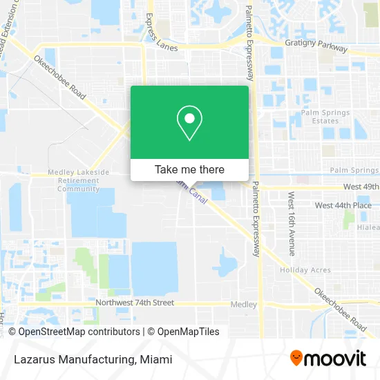 Lazarus Manufacturing map