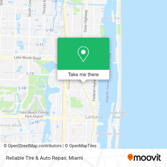 Reliable Tire & Auto Repair map