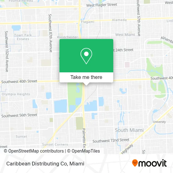 Caribbean Distributing Co map