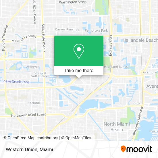 Western Union map