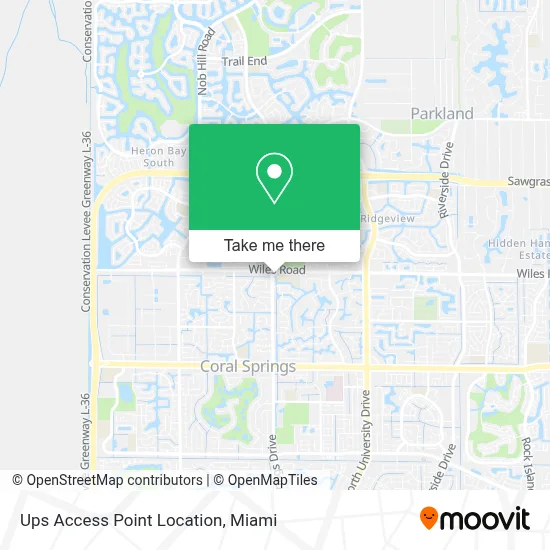 Ups Access Point Location map