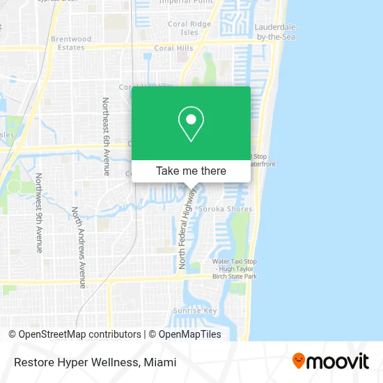 Restore Hyper Wellness map