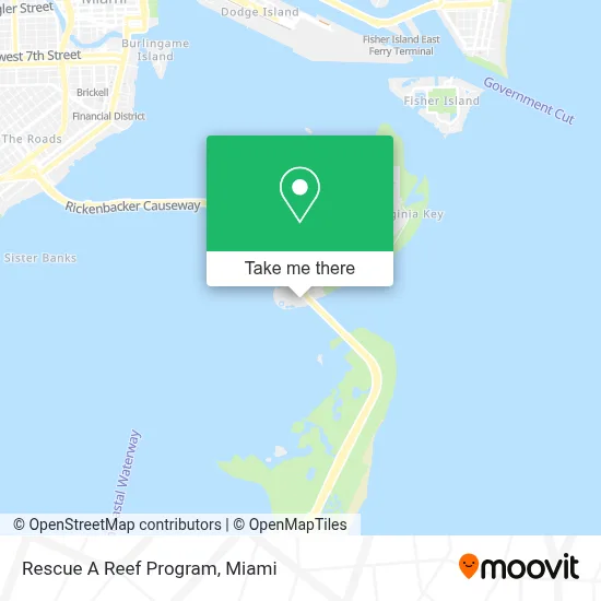 Rescue A Reef Program map