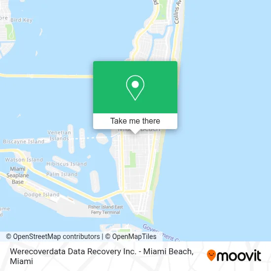 Werecoverdata Data Recovery Inc. - Miami Beach map